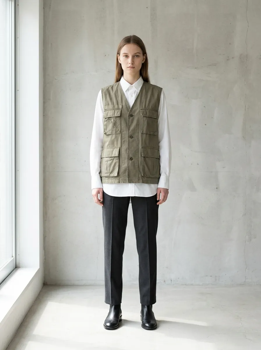 The Cropped Utility Vest