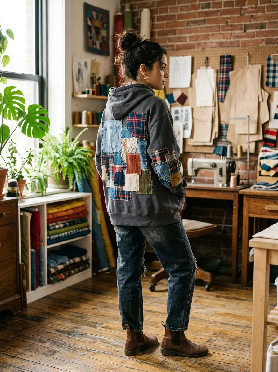 Oversized Patchwork Applique