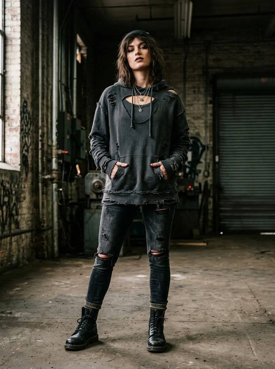 The Distressed Grunge Cutout