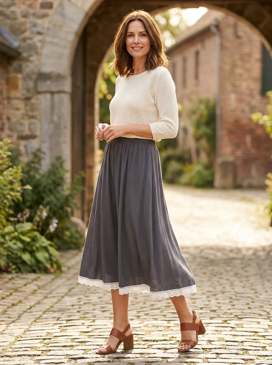The Lace Trim Hemline