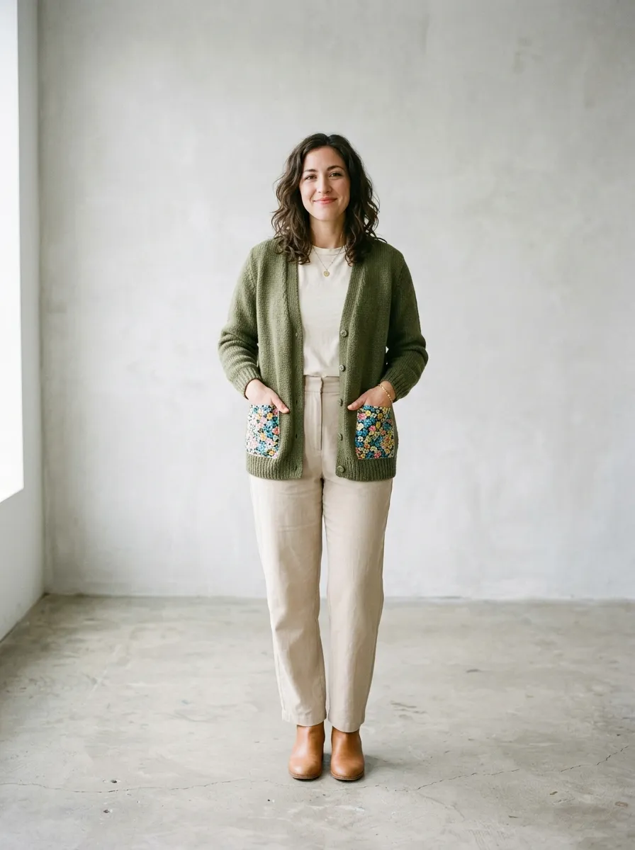 Contrasting Pocket Detail