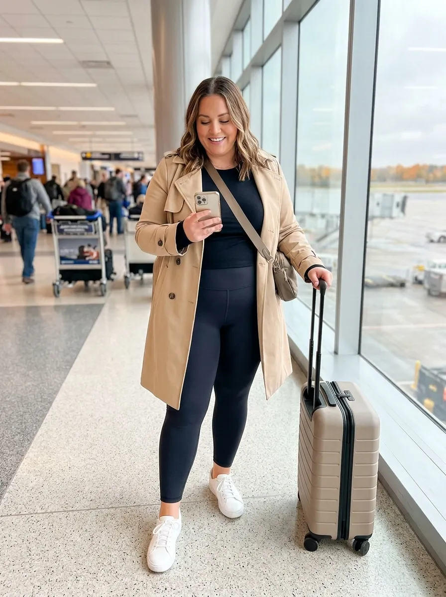 15 Fall Plus Size Capsule Wardrobe Travel Outfits