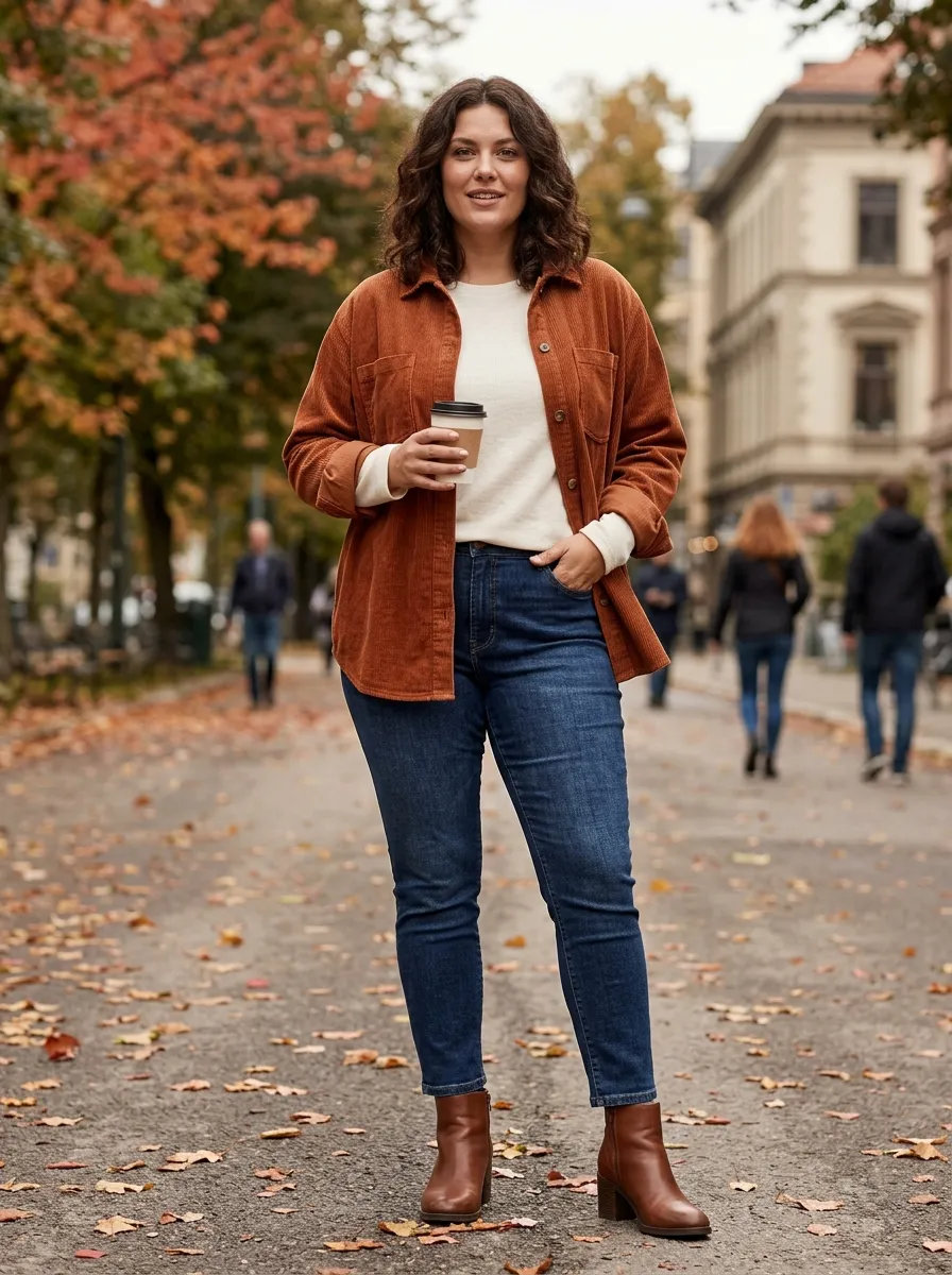 Shacket and Slim Jeans