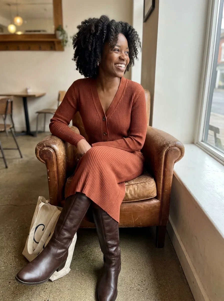 Monochrome Knit Co Ord Set — 17 Easy Outfit Ideas for Fall Outfits for Black Women