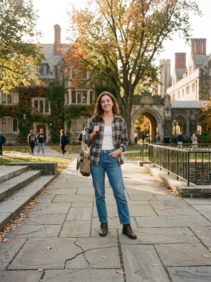Plaid Button Down and Denim
