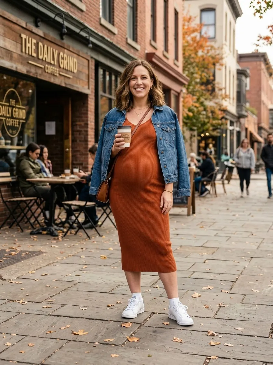 19 Fall Casual Dresses for Pregnant Women to Try Now