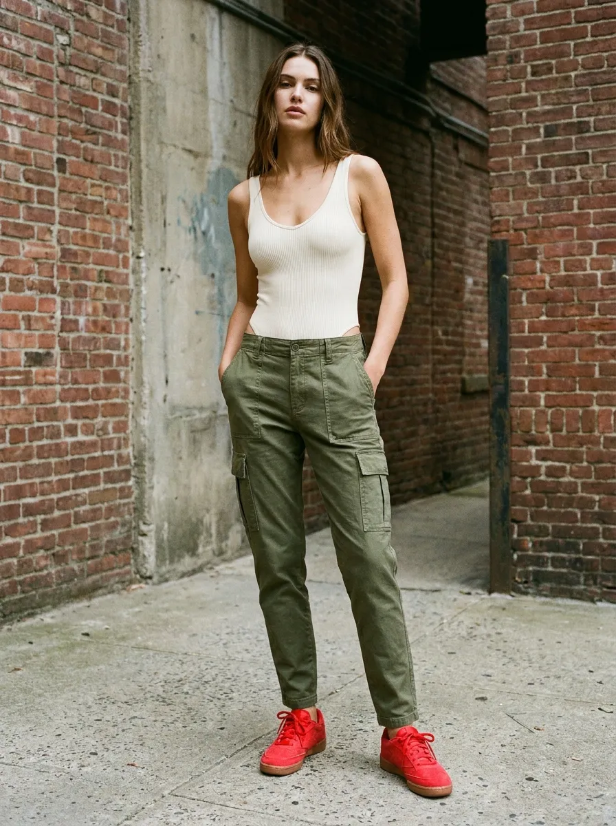 Earth Tone Utility Look